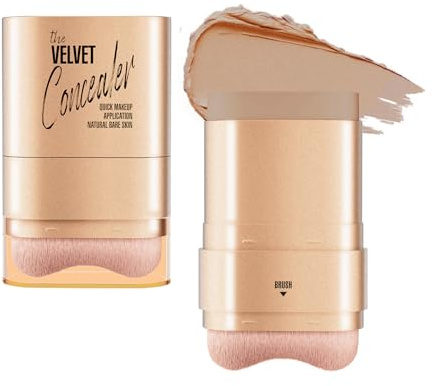 Catlinez Corrector en barra 2 en 1, Impermeable y a largo Plazo, Cubre Marcas de Acné, Manchas, Círculos Oscuros, Poros Gruesos, Corrector de Crema Mate (40 g)（Trigo）