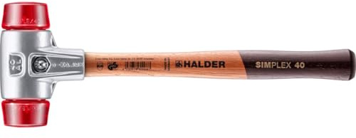 Halder 3106040 Simplex Plastic Soft-Face Mallet, Multi-Colour, 40 mm
