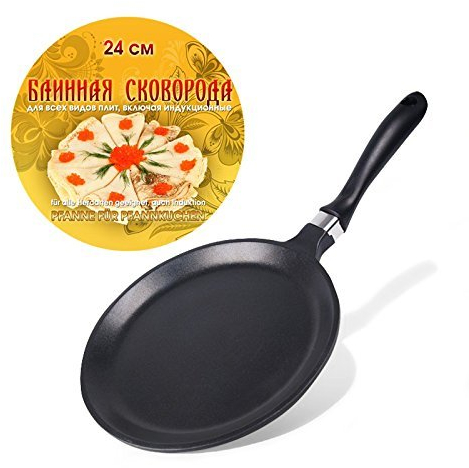 Aluguß Crepespfanne Pfanne für Pfannkuchen, D:24 cm