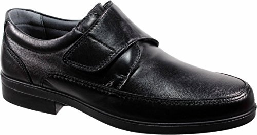 Luisetti 26854 Negro - Zapato Piel Profesional Fabricado en España (43 EU, Negro)
