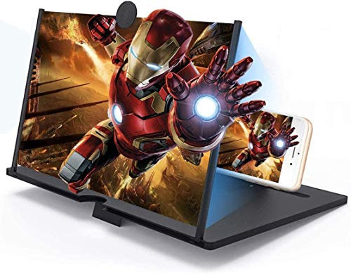 ISMMIK 14 Inch Mobile Screen Magnifier, phone screen magnifier, Mobile screen enlarger, ISMMIK HD Movie Screen Magnifying Design Screen Amplifier, Amplifier for All Smartphone - Black