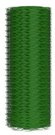 Alambre hexagonal verde para aviarios, 0,5 m x 25 m