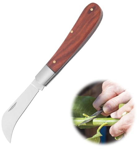 Coltello da Potatura,Coltello per Il Raccolto,Coltello Pieghevole Tascabile,Coltello da Innesto,Coltello Pieghevole,Coltello Tascabile in Acciaio Inossidabile,Coltello da Innesto Professionale