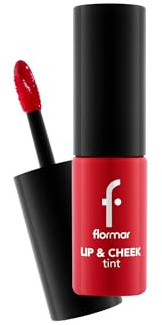Flormar Lip and Cheek Tinte para labios y mejillas– Scarlet Ruby -2 en 1 Tinte labial de larga duración | Color de labios intenso y natural con rubor en barra | Maquillaje ligero e hidratante.