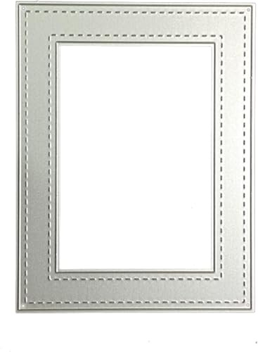 Rectangle Frame Die Cut for Card Making, Frame Metal Cutting Dies Congratulations Die Cuts Birthday Embossing Stencils Template for DIY Scrap-Booking Decor Birthday Wedding Blessing Card