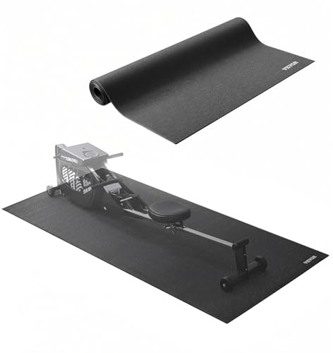 VEVOR Tapis d'équipement d'exercice, 915 x 1820 x 6 mm, tapis de protection de sol pour tapis de course, elliptique, en PVC haute densité, imperméable et antidérapant, pour salle de sport à domicile