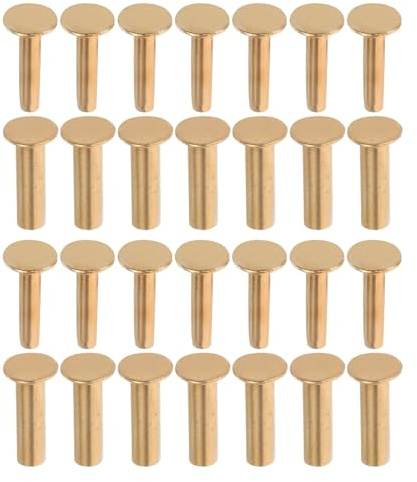 COLLBATH 14 Pares Remaches Acero Inoxidable para Mango Cuchillo Pernos Fijadores para Mangos de Madera y Acero Accesorios DIY Reparación Cuchillos Cocina Sujetadores Chef