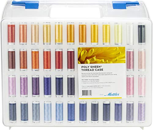 Mettler Poly-Glanz-Garnkasten mit 96 Spulen, mehrere