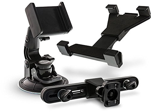 InLine 23155d Set Universal Mobile da Auto Tablet/Cellulare Supporto per poggiatesta/Disco Fino a 25,7 cm (10,1 Pollici)