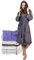 Bathrobe Women 100% Cotton OEKO-TEX® - XL Dark Grey - Premium Dressing Gowns Absorbent Towelling For Women with Hood, 2 Pockets, Belt
