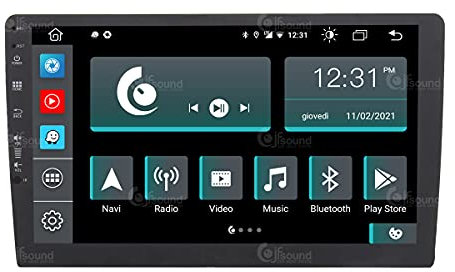Universal Autoradio 2DIN Android GPS Bluetooth WiFi Dab USB Full HD Touchscreen Display 10 Easyconnect Easyconnect 8-Kern-Prozessor Sprachbefehle