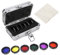 Teleskopfilter, 6 Stück 1,25 Zoll Buntes Teleskopfilter-Kit mit Astronomischer 1,25 Zoll 31,7 Mm Aufbewahrungsbox für Teleskop-Okulare UHC-Lichtverschmutzungs-Hemmungslinse Monokular-Okular
