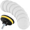 Car Polishing Pads for Drill, 10 Pcs 3 Inch Drill Polishing Waxing Buffing Pads, Car Buffer Polisher Kit, for Car Detailing, Sanding, Polishing, Waxing, Sealing Glaze, with Drill Adapter