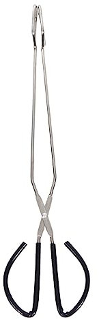 Yardwe Edelstahl Grillkohle-clip Scherenzange Mit Langem Griff Holzkohle-clip Aus Edelstahl Zange Für Lebensmittel-clip Gegen Verbrühungen
