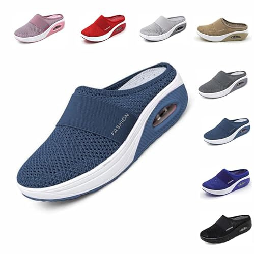 Dinint Zapatos para Caminar ortopédicos para diabéticos Zapatos para Caminar sin Cordones de Aire para Mujer Sandalias para Mujer