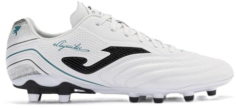 Joma Aguila 24 FG, Scarpe da Calcio Unisex (White/Black, Sistema Taglie Calzature EU, Adulto, Numero, Media, 44)