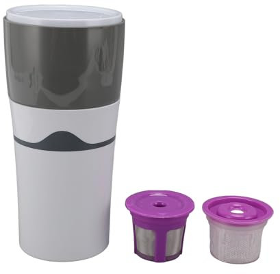 Cafetera de Goteo Manual, Goteo de Taza de café, Vertido sobre Taza de café de Viaje SUS Cafetera de Goteo Manual a Prueba de Fugas para Taza K, Camping, Oficina, Hogar