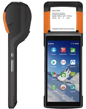 Fuhuihe V2S Classic Edition POS-Drucker, Thermobondrucker 80mm, Wi-Fi- oder 4G-Konnektivität, intelligentes Batteriemanagement, HD-Touchscreen, für Takeout, Einzelhandel und Büroanwendungen