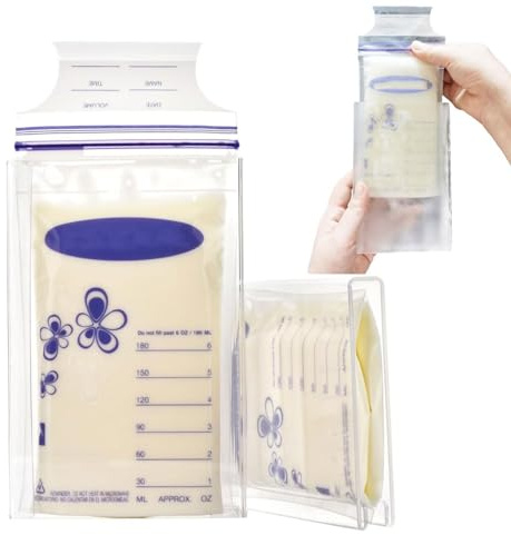 Organizer piatto per congelatore per latte materno, organizer per sacchetti di latte per 85 g, 113,4 g, 141,7 g, 170,1 g, sacchetti per latte materno, vassoio in acrilico da 3 mm per congelatore
