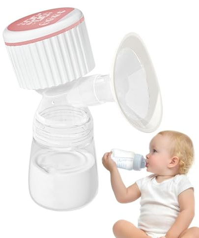 Duroecsain Pompa per latte materno elettrico, pompa elettrica Batture allattamento - Sprehiser portatile latte materno,Bottiglia di alimentazione del latte portatile automatica completa contenitore