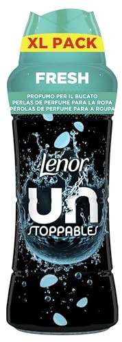 Lenor UNstoppables Perlas de Perfume para la Ropa, 41 Lavados (495g), Suavizante con Fragancia Fresca, Potenciador de Frescor