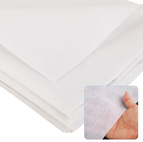 wenrescry Tissu Thermocollant Couture 300 x 100 cm – Entoilage Thermocollant Léger 50 g/m² pour Tissus Légers et Moyens – Renfort Thermoadhésif pour Projets de Couture et Bricolage