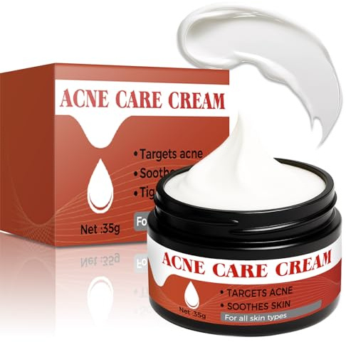 Crema Brufoli Viso 35 g, Crema Acne, Favorisce la Guarigione dei Brufoli e Riduce le Imperfezioni, Cremas Idratante per il Viso Adatta a Tutti i Tipi di Pelle,Per Uomini e Donne