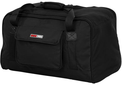 Gator Cases Heavy-Duty Speaker Tote Bag for Compact 10 Speaker Cabinets; Fits QSC K10, Yamaha DXR10 and More (GPA-TOTE10), Black
