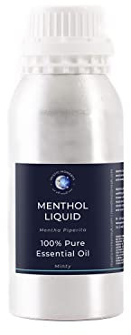 Mystic Moments | Olio essenziale liquido mentolo 1 kg - olio puro e naturale per diffusori, aromaterapia e massaggio miscele senza OGM vegano