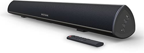 BESTISAN 100 Watt 40 Inch TV Sound Bar, Home Theater System Wired and Wireless Soundbar Speaker(Bluetooth 5.0, 105dB, Dsp Audio, Bass Adjustable, Wall Mountable)