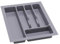 Alusfera Besteckkasten für Schubladen 40 cm – Schubladen Organizer mit Fächeraufteilung – Hochwertiger Schubladen Organizer Küche für Mehr Ordnung – Anpassbar und leicht zu reinigen - 330x430mm Silber