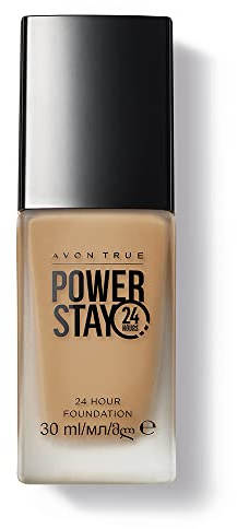 AVON Power Stay Tono 225G (Soft Beige) - Base de Maquillaje con Acabado Mate - Cobertura Cómoda y Duradera - 30 ml - Color Beige