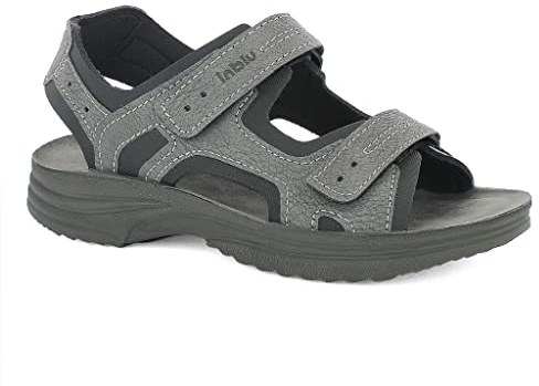 Sandali uomo trekking sportivi a strappo, uomo, grigio, 40