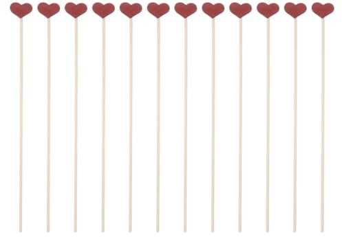 Angoily 12Pcs Heart Shaped Diffuser Sticks for Aromatherapy Decorative Accessories for Home Fragrance in Bedroom Office and Weddings