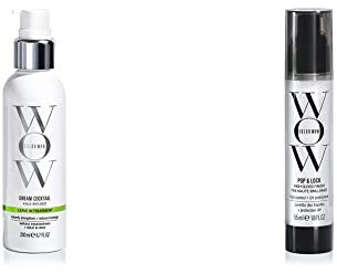 COLOR WOW Kale Cocktail Bionic Tonic, 200 ml & Color Wow Pop + Lock Frizz Control + Glossing Serum – Anti-frizz serum with heat protection; Seals split endsair