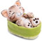 NICI Kuscheltier Katze Bengal 12cm schlafend im