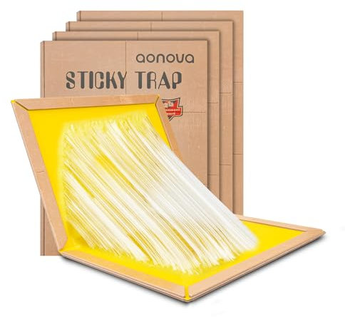 Pest Trap Board, 4 Pack Sticky Pads for Pests Indoor Outdoor Kitchen Garage Garden