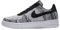 NIKE Herren Air Force 1 Flyknit 2.0 Sneaker, Black Pure Platinum Black White, 52.5 EU