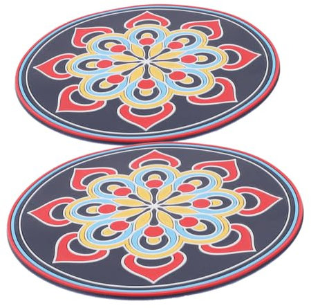 BESTonZON 2stücke Klangschalenmatte Klangschalenkissen Rutschfeste Polster Für Stickschalen-pads Stick-bastel-klangschalenkissen Schalen-tischsets Kleine Klangschalenmatte