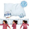 MKS Ergonomisches Memory Foam Kissen 50x70 – Gel Kopfkissen für Seitenschläfer und Rückenschläfer – Atmungsaktives Schlafkissen mit abnehmbarem Bezug – Nackenkissen für Erwachsene