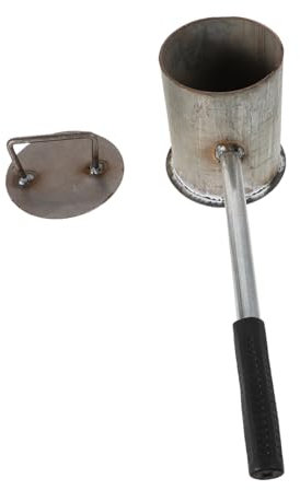 HEMOTON Thickened Steel Fire Extinguishing Urn Lid for Bbq and Outdoor Use, Portable Charcoal Extinguishing Pot, Fire Safety Equipment for Home and Camping, Diameter 12cm Height 14cm