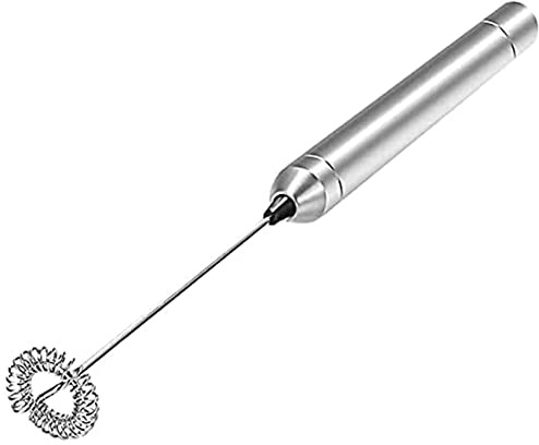Pylorixz Electric Milk Frother Rod Stainless Steel Handheld Milk Frother Frother Battery Operation