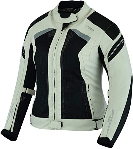 BOSmoto Biker Motorrad Protektoren Jacke Damen Motorradjacke Motorrad Roller Jacke Neu (M, Jacke)