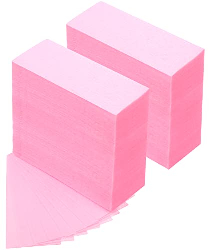400 Stück Wachs Vliesstreifen Haarentfernung Gesicht und Körper Entfernung Haarentfernung Depilation Wachs Streifen Vlies (Rose)