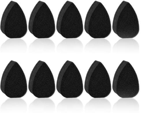 ZOKJSW, hohe Dichte, für Kunst und Körperfarbe (10 Stück), Schwarze Schwämme, face paint, Gesichtsbemalungsschwämme set