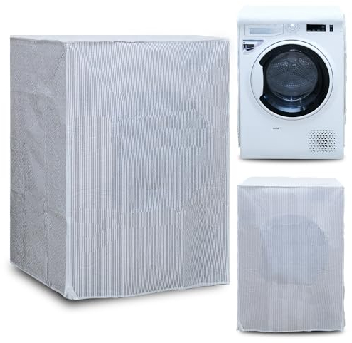Housse de Machine à Laver et Sèche-Linge Intérieur - Imperméable Avec Fermeture à Glissière, Anti-Poussière - 65 x 55 x 85 cm