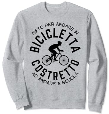Ciclista Ciclismo Bici Bicicletta Ragazzo Bambino Divertente Felpa