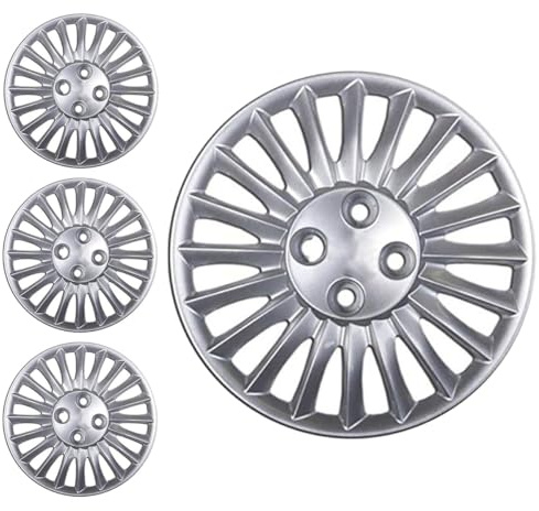 SERIE 4 BORCHIE - 4 COPRICERCHI COPPE RUOTA 15 PER FIAT GRANDE PUNTO 05->