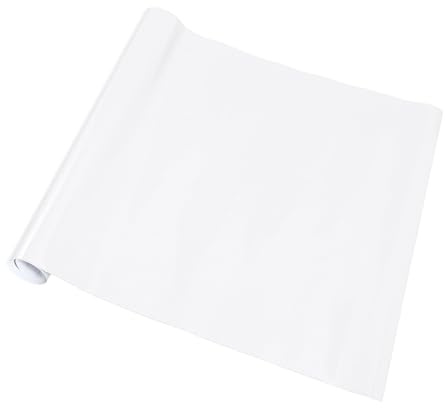 TUCKBOLD Vit skyddande bilfilm 1 fot x 60 tum yttre interiör vinylhölje 5,5 mil 1 st PVC universal