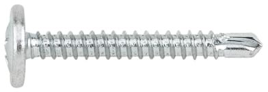 INDEX Fixing Systems TAEZ4213 [TAEZ] Tornillo autotaladrante de cabeza alomada baja, huella Phillips y arandela estampada. Zincado (4,2 x 13), 4,2 x 13 mm, Set de 500 Piezas